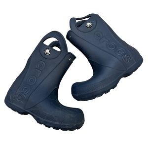 Crocs Rain Boots Navy Dark Blue Boys Size  C 10 Toddler 10